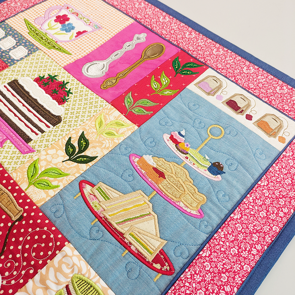 Iced Tea Quilt Pattern Tea Party ITH Quilt Design