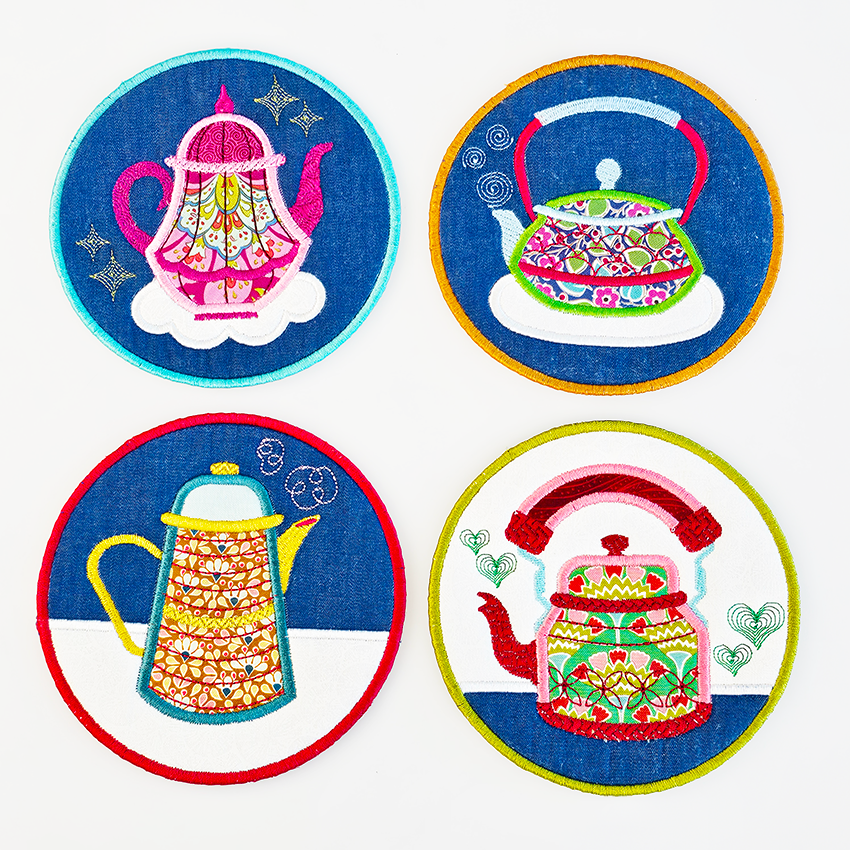 Teapot Coaster Set
