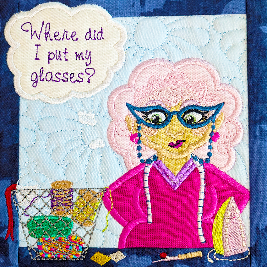 BOW The Adventures of Ms. Stitch - Block 3