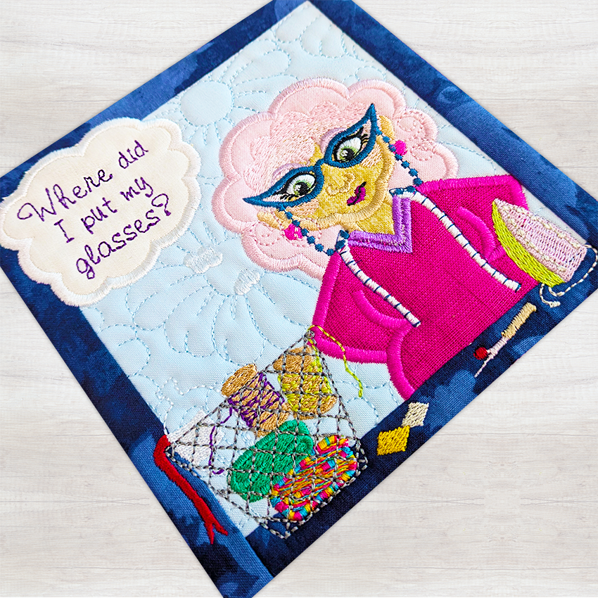 BOW The Adventures of Ms. Stitch - Block 3