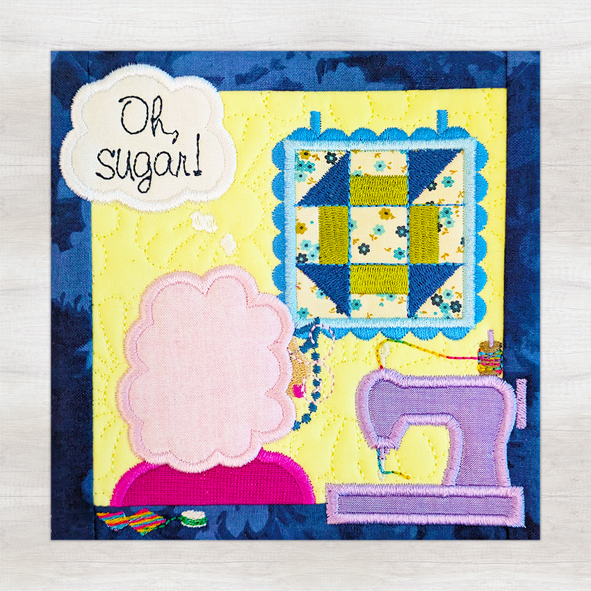 BOW The Adventures of Ms. Stitch - Block 6