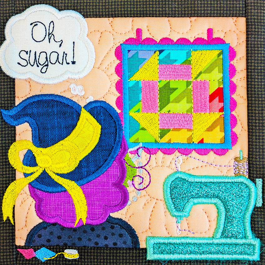 BOW The Adventures of Ms. Stitch - Block 6