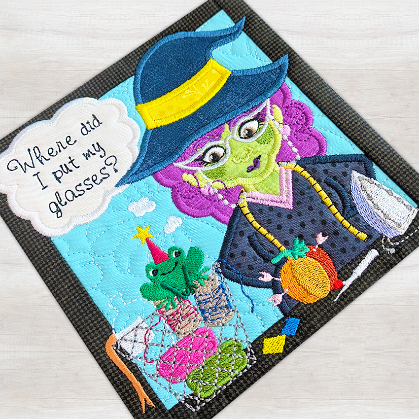 BOW The Adventures of Ms. Stitch - Block 3