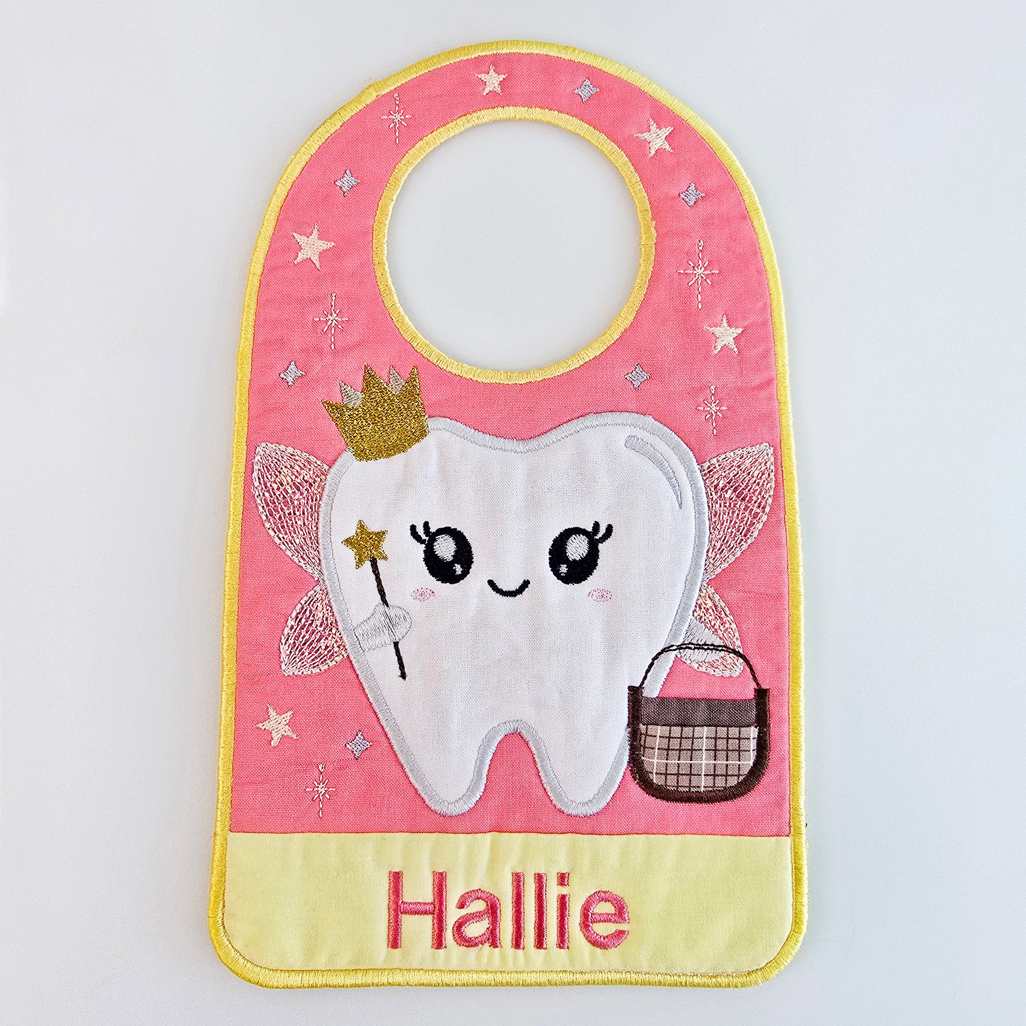 Tooth Fairy Door Hanger In the hoop machine embroidery designs