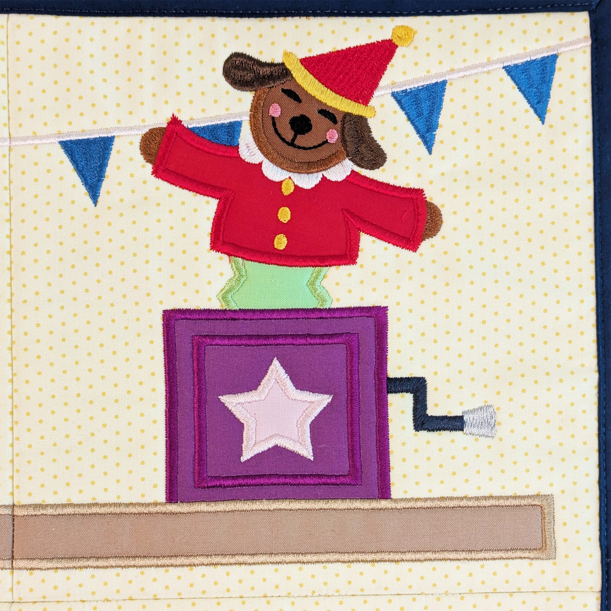 Toy Box Quilt In the hoop machine embroidery designs