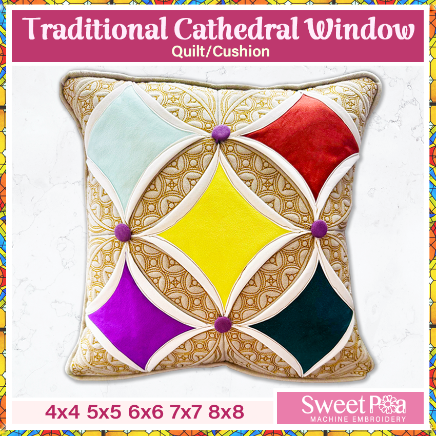 Traditional Cathedral Window Quilt