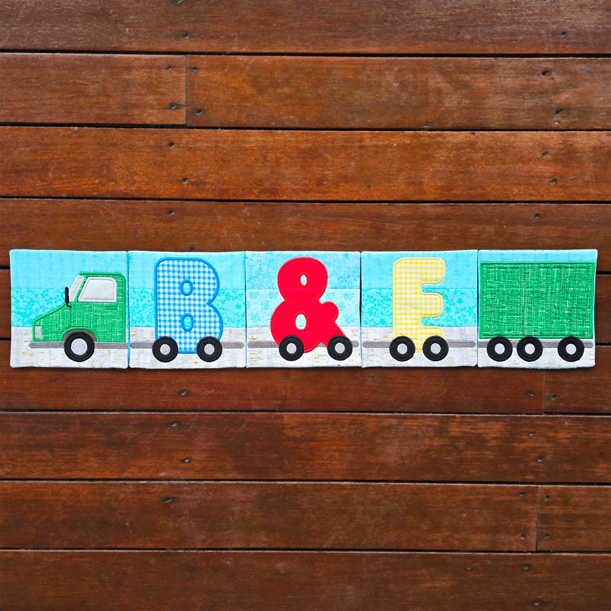 Train Alphabet Punctuation Add-On Blocks In the hoop machine embroidery designs