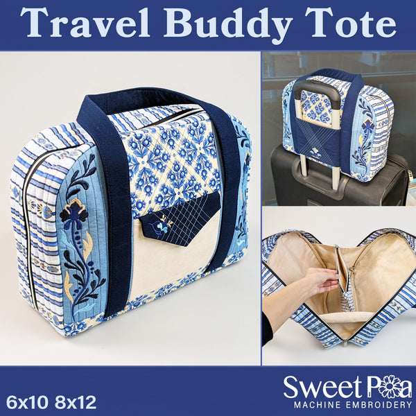 Travel Buddy Tote Bag ITH Design