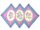 Treasured Flowers Table Runner 5x7 6x10 7x12 - Sweet Pea In The Hoop Machine Embroidery Design