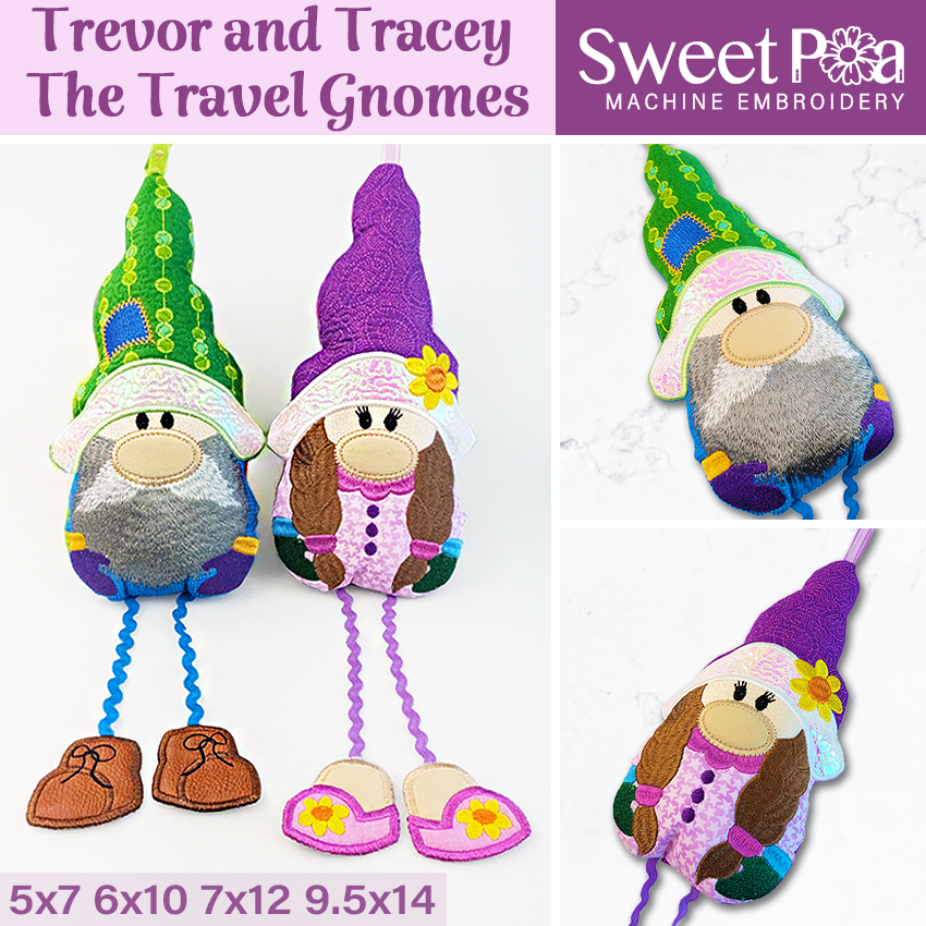 Trevor and Tracey the Travel Gnomes