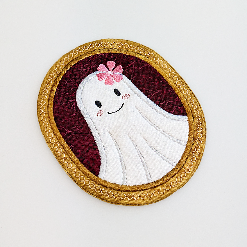 Trick or Treat Ghost Portrait Coaster