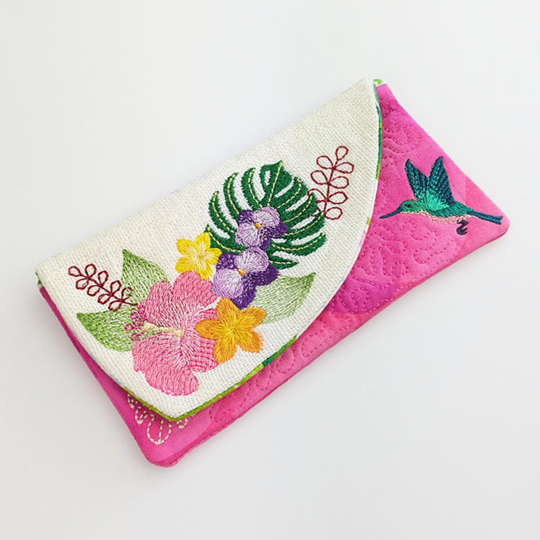 Tropical Flowers Glasses Case