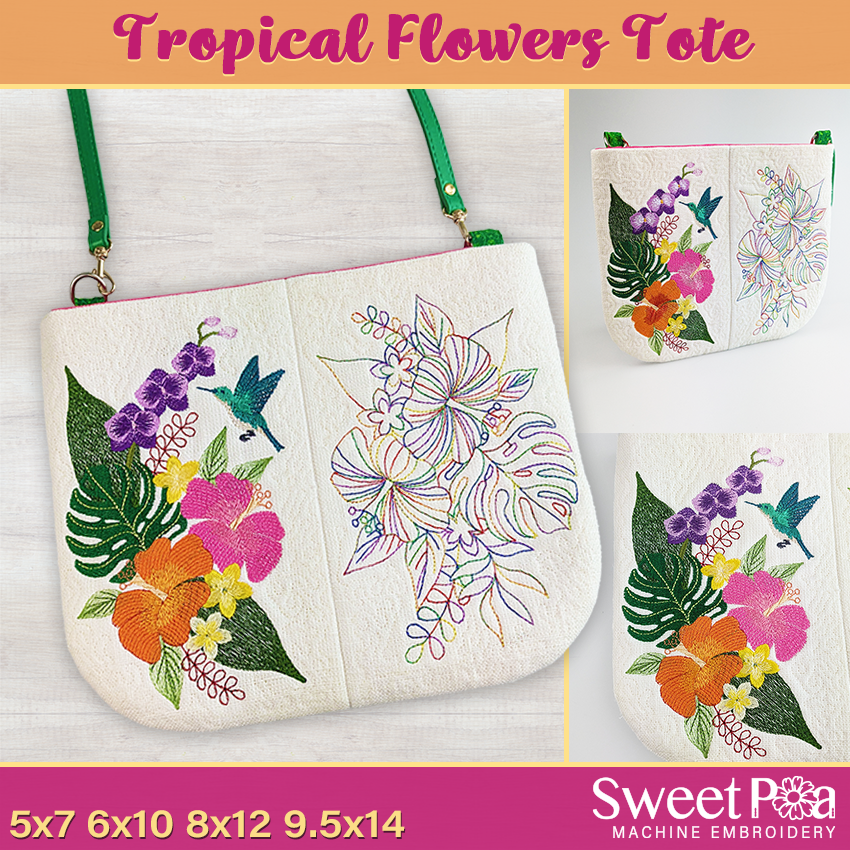 Tropical Flowers Tote