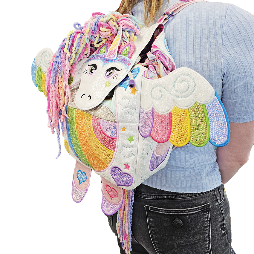 Sparkle the Unicorn Backpack 5x7 6x10