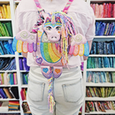 Sparkle the Unicorn Backpack 5x7 6x10 - Sweet Pea In The Hoop Machine Embroidery Design