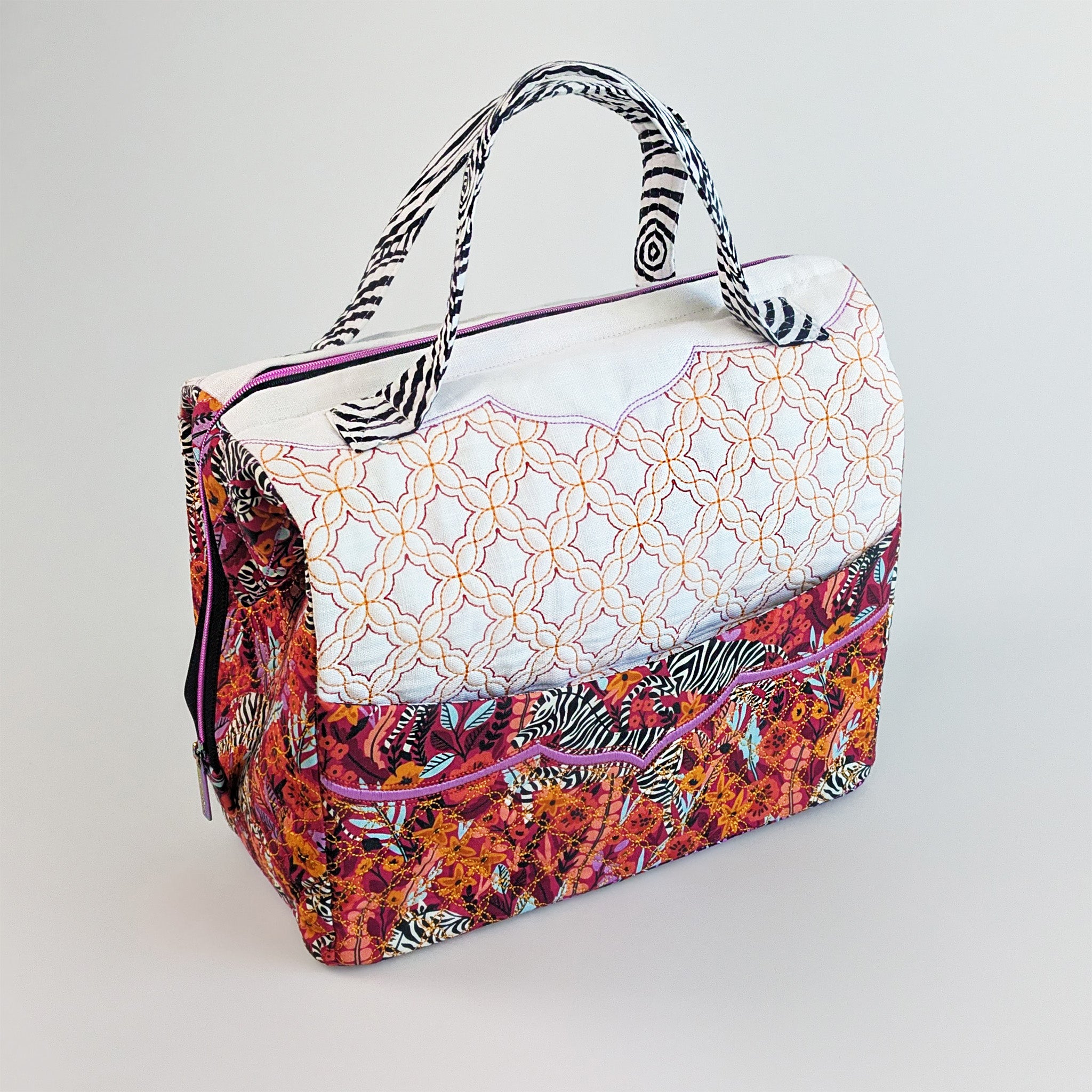 Utility Tote In the hoop machine embroidery designs