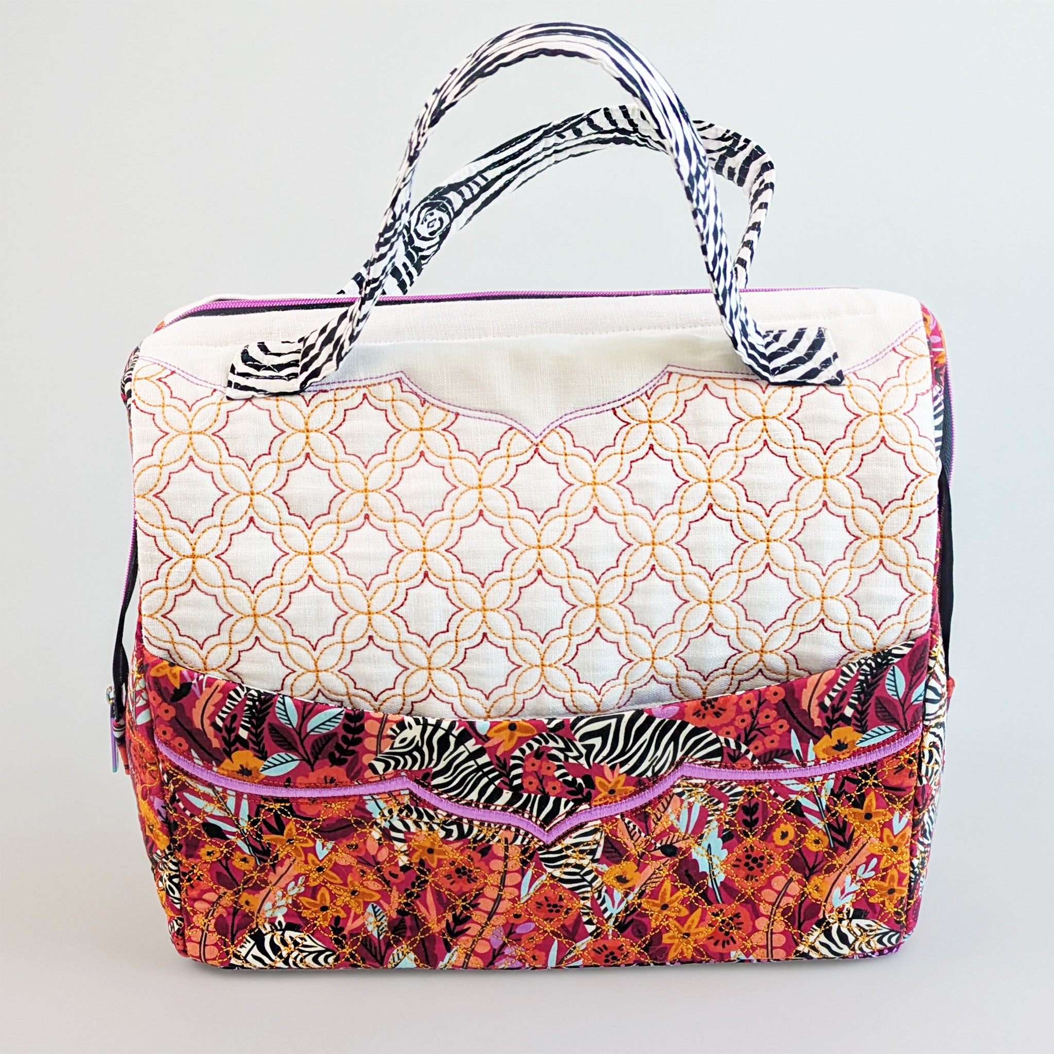 Utility Tote In the hoop machine embroidery designs
