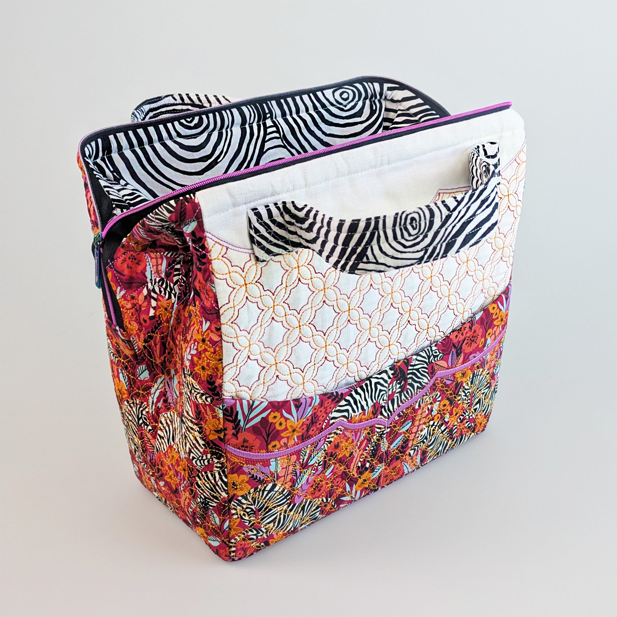 Utility Tote In the hoop machine embroidery designs