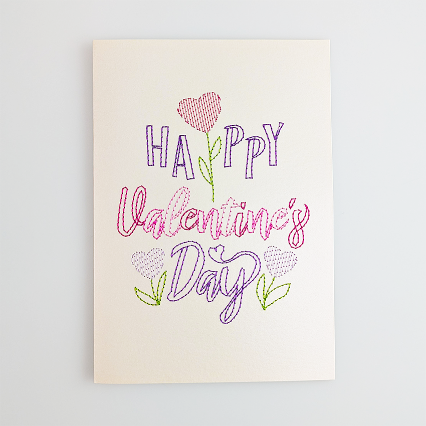 Valentine's Day Cardstock Designs In the hoop machine embroidery designs