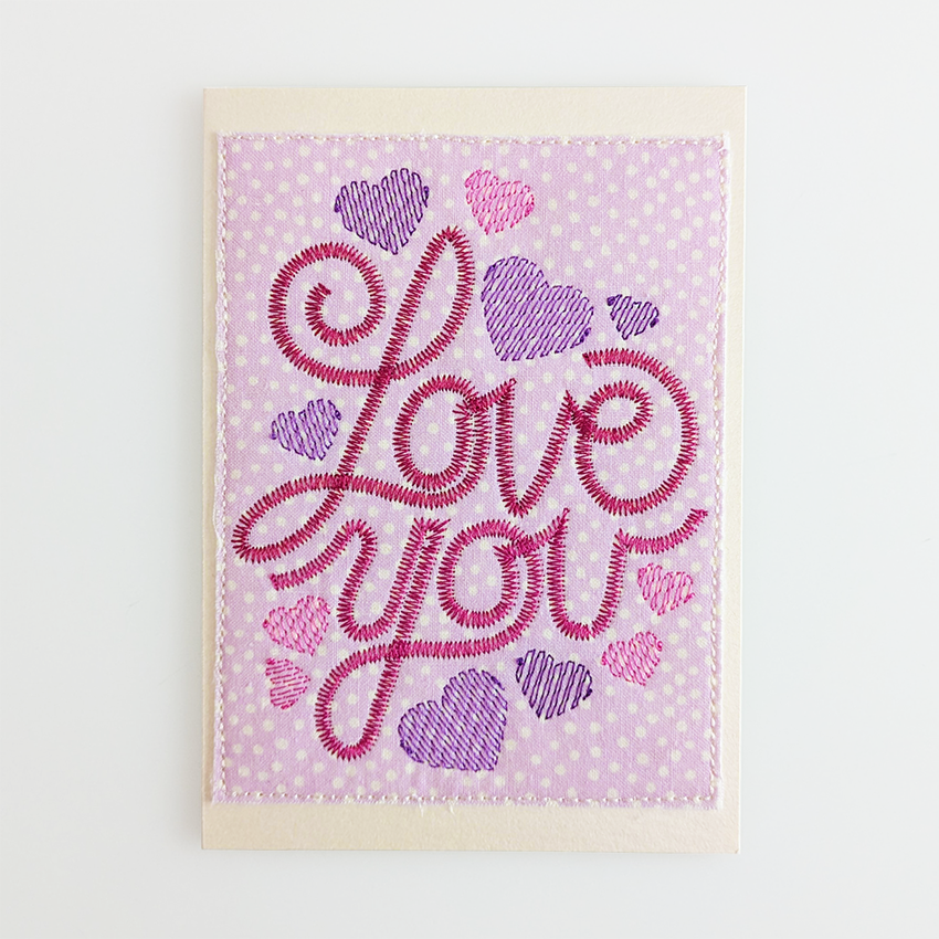 Valentine's Day Cardstock Designs In the hoop machine embroidery designs