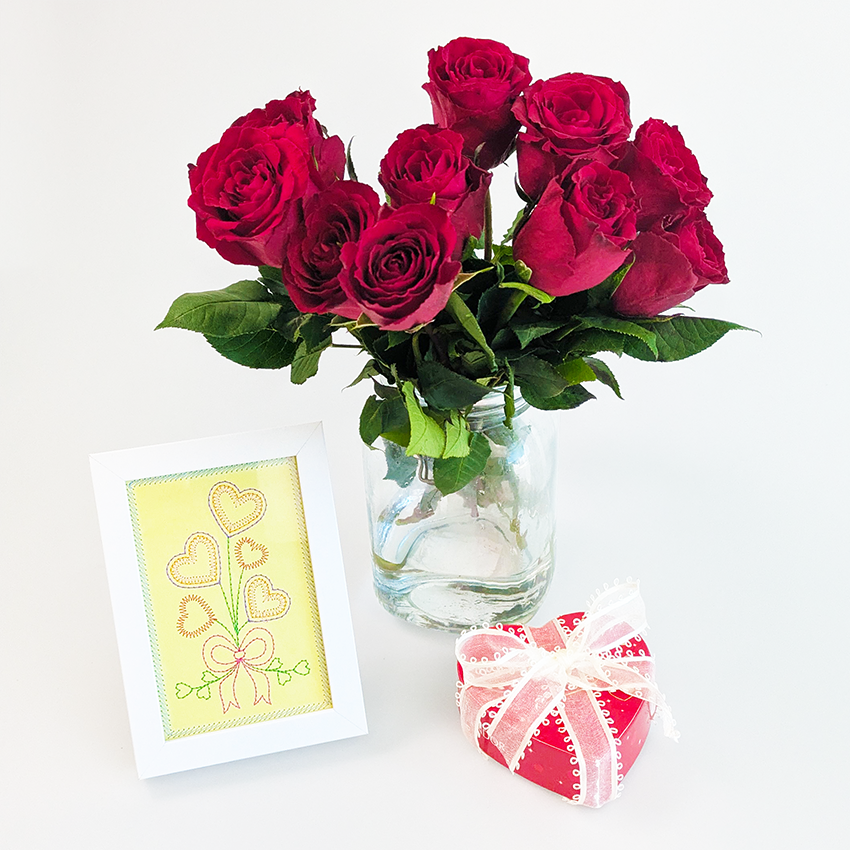 Valentine's Day Cardstock Designs In the hoop machine embroidery designs