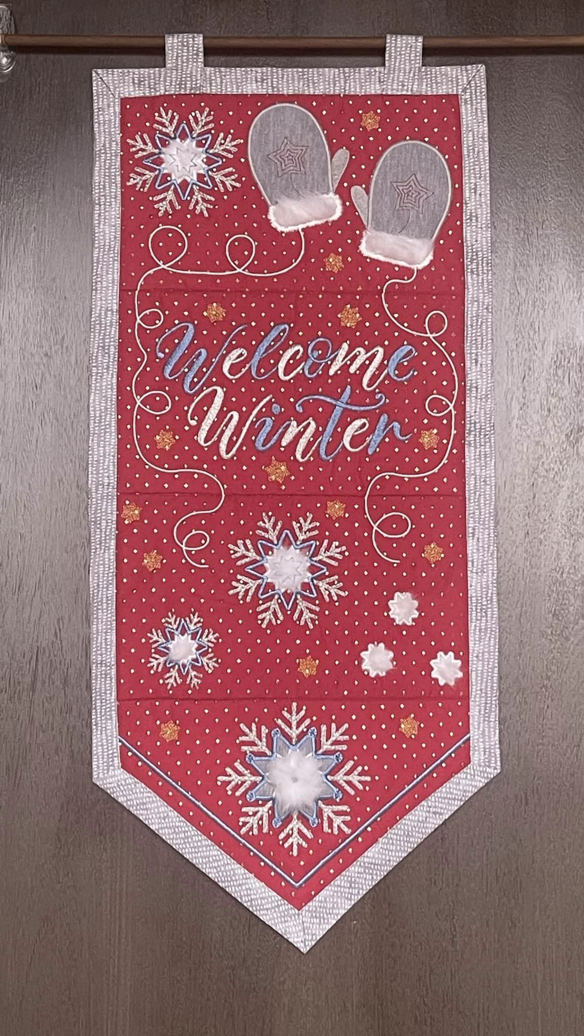 Welcome Winter Flag 5x7 6x10 7x12