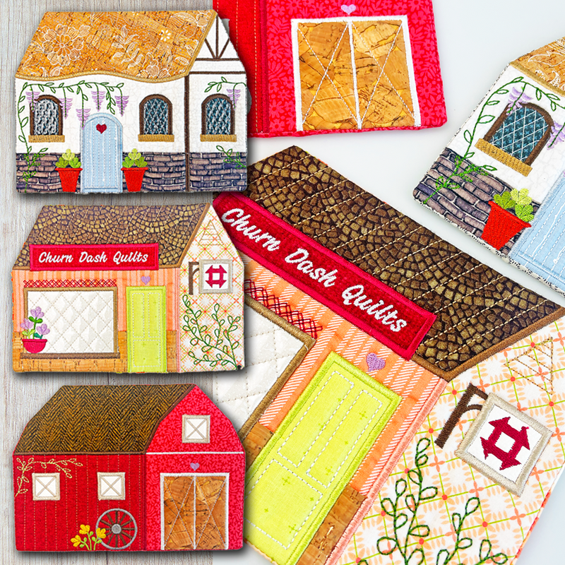 Village Mug Rug Set
