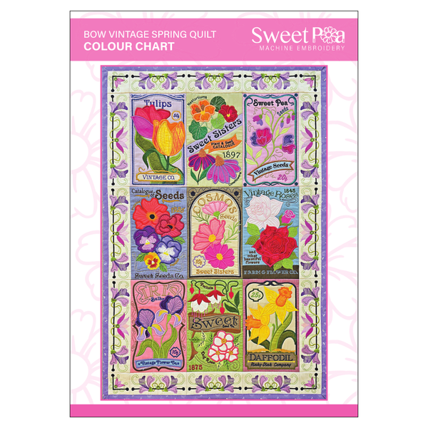 Vintage Spring Bulk Pack Colour Chart