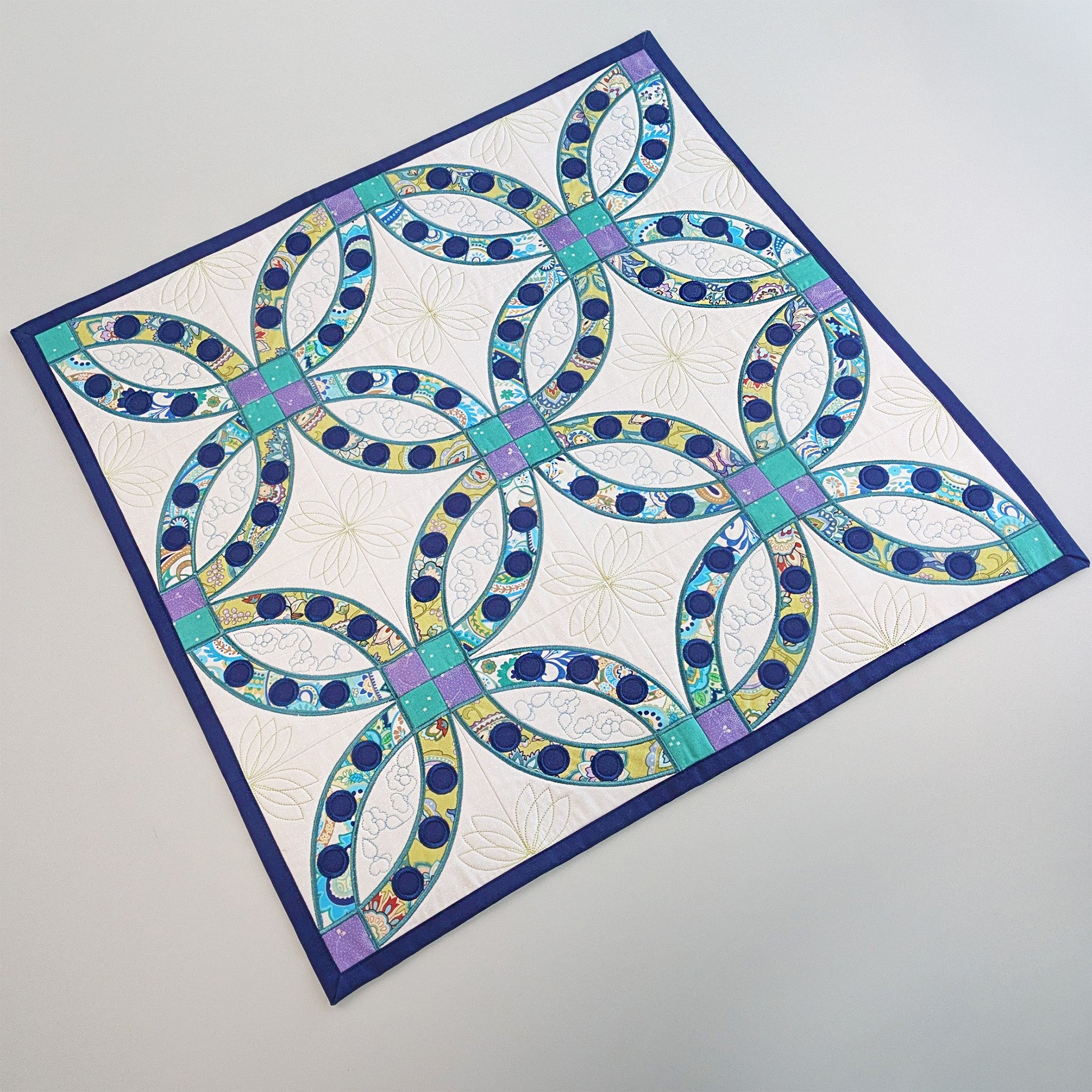 Wedding Rings Quilt and Blocks In the hoop machine embroidery designs