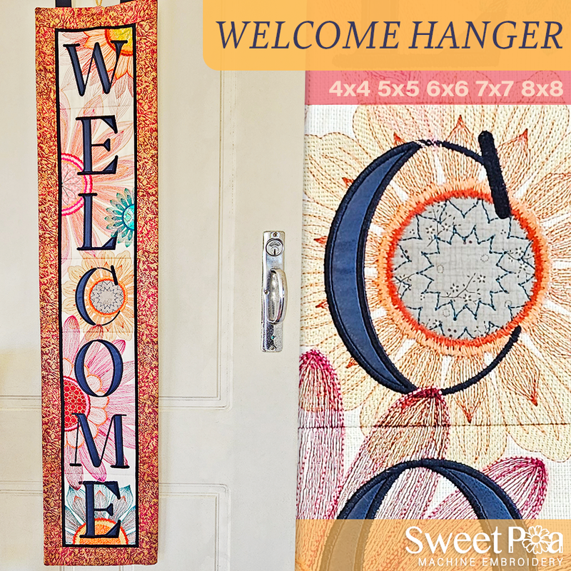 welcome hanger and sizes