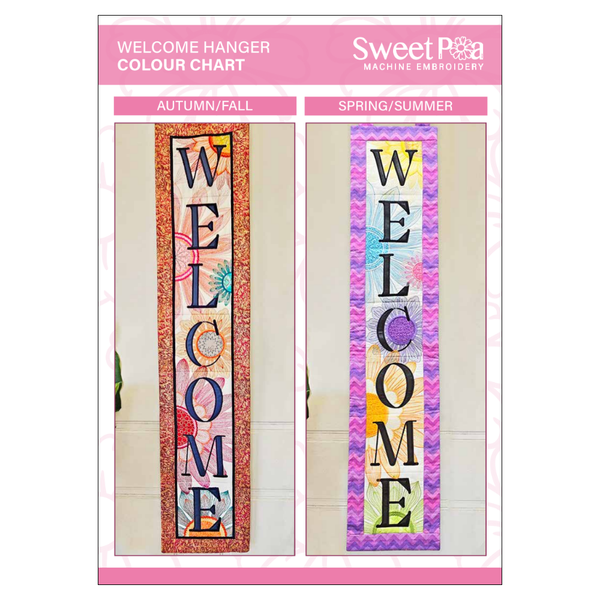 Welcome Hanger Colour Chart