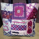 Crochet Tote Bag & Hook Wrap Set - Sweet Pea In The Hoop Machine Embroidery Design