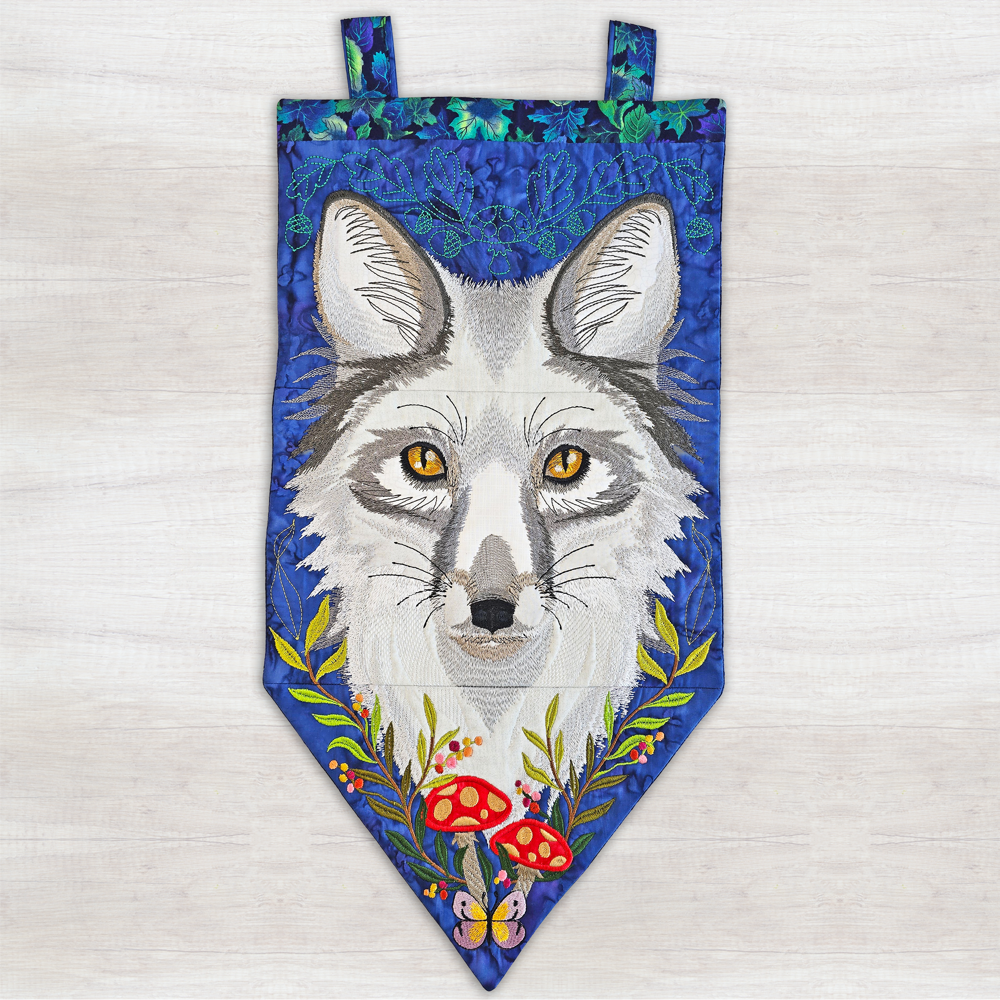 Fox Hanger In the hoop machine embroidery designs