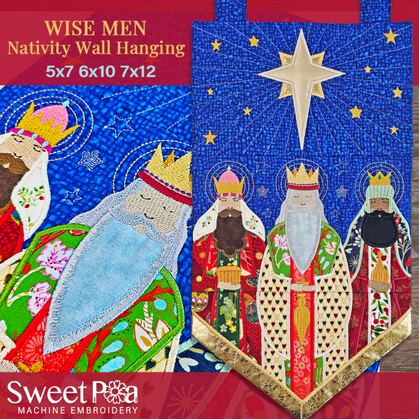 WiseMenNativityWallHanging5x76