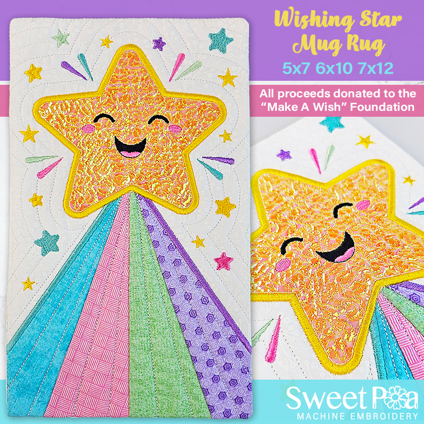 Wishing Star Mug Rug