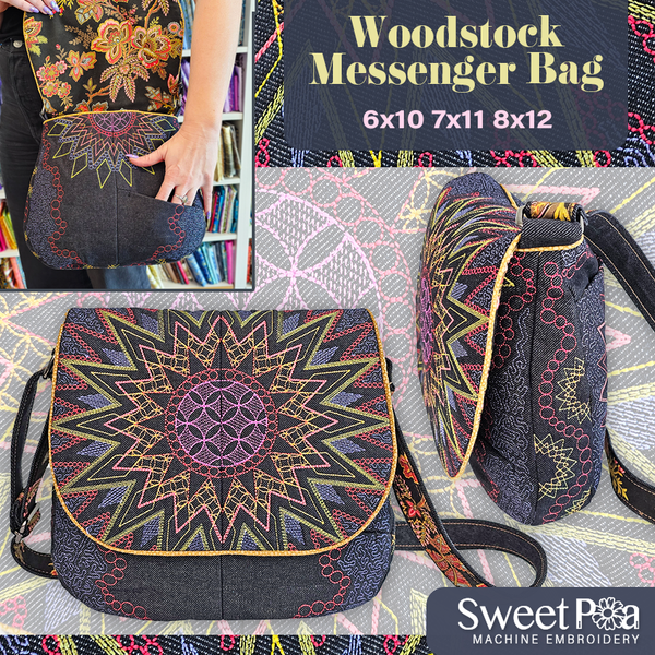 Woodstock Messenger Bag 6x10 7x11 8x12