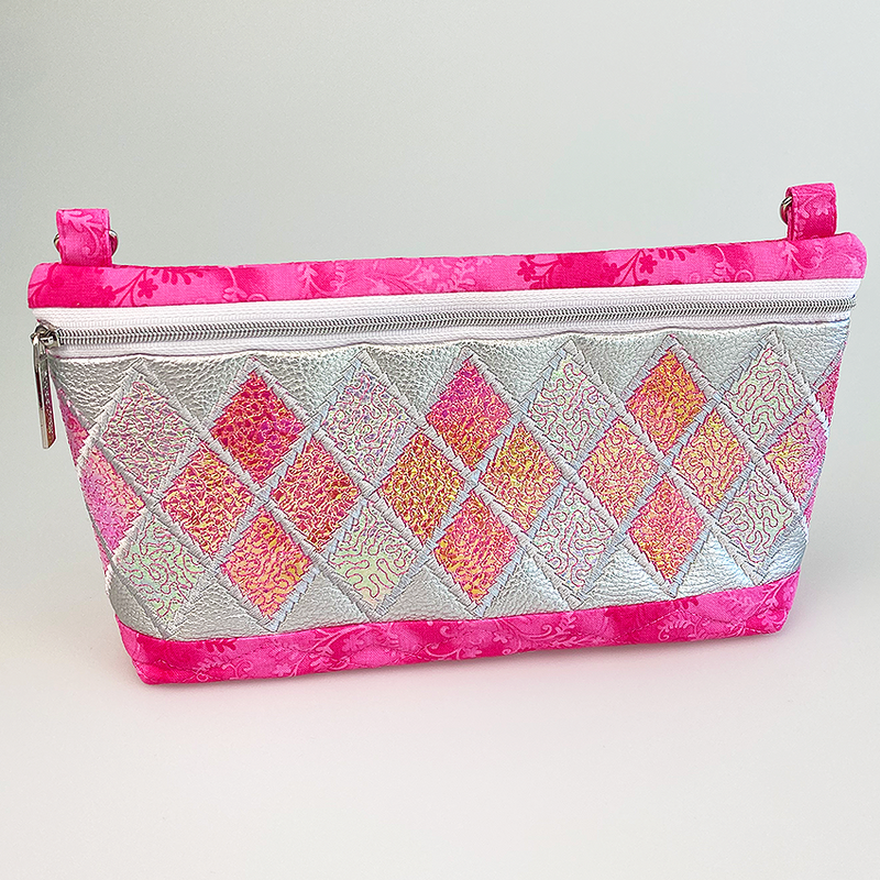 double diamond purse in pink