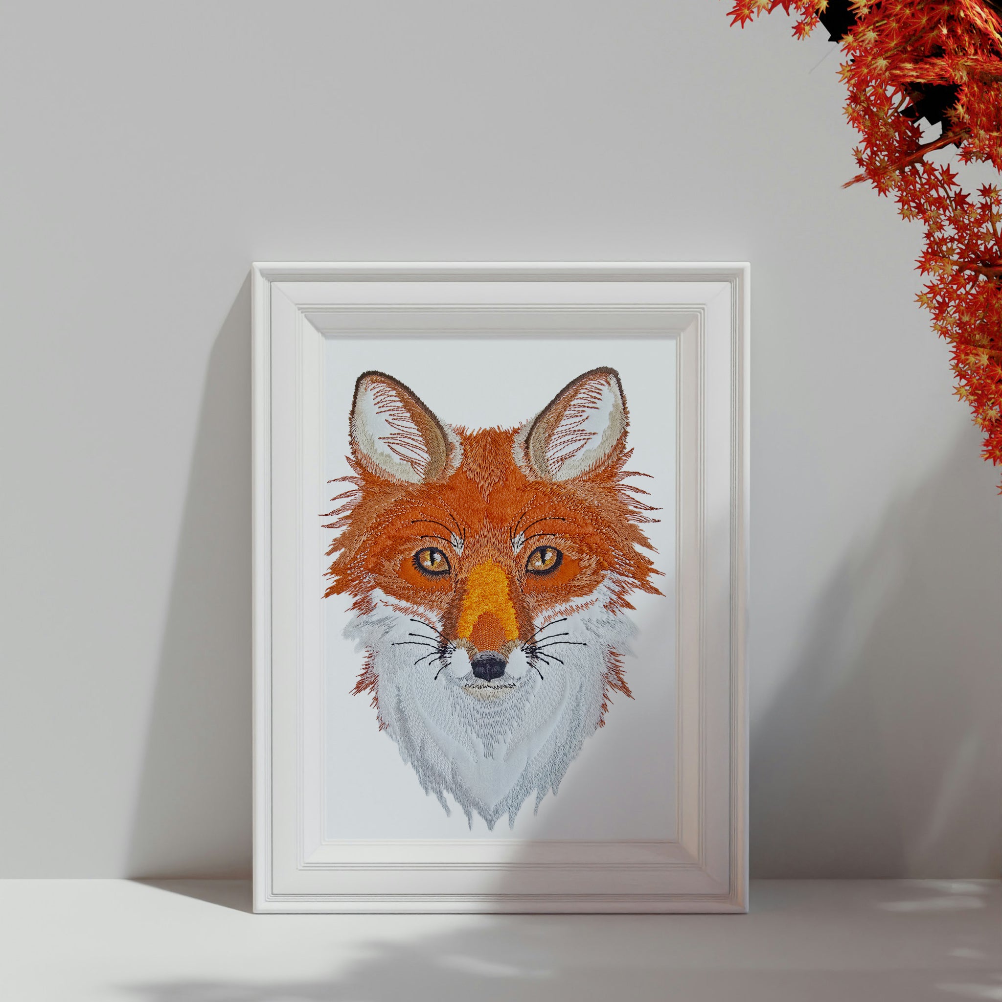 Fox Embroidery Applique In the hoop machine embroidery designs