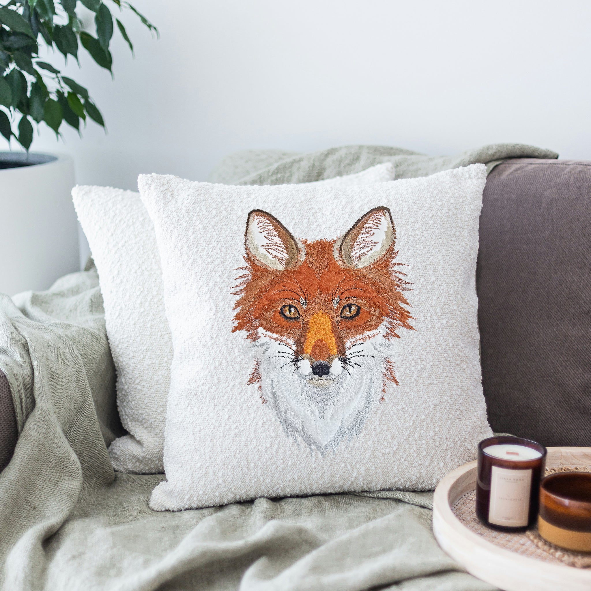 Fox Embroidery Applique In the hoop machine embroidery designs