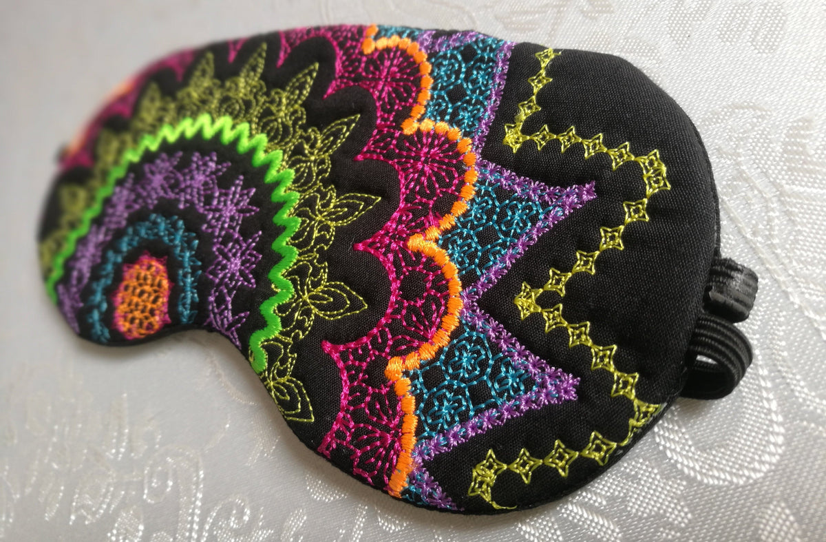 Embroidery Design ITH - Mandala Eye Mask