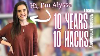 10 Machine Embroidery Hacks You Have to Try