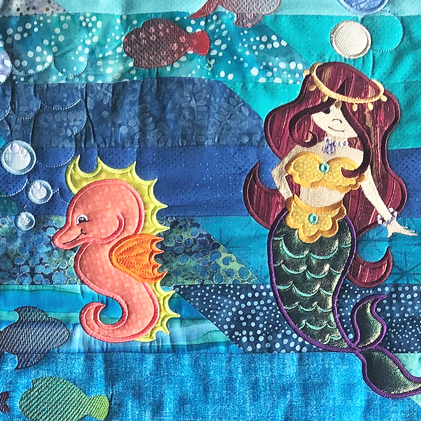 Under The Sea (Floating) Quilt 5x7