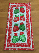 Mittens Quilt Block and Table Runner 5x7 6x10 8x12 9.5x14 - Sweet Pea