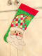 Christmas stocking Santa 6x10 7x12 and 9.5x14 - Sweet Pea
