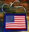 USA Flag Tote 6x10 8x12 9.5x14 - Sweet Pea
