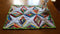Diamonds in stripes quilt block and table runner 4x4 5x5 6x6 7x7 - Sweet Pea