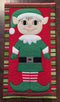 Elf Christmas wall hanging or table runner 5x7 6x10 7x12 - Sweet Pea