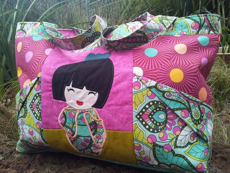 Geisha Origami Tote Bag 5x7 6x10 7x12 - Sweet Pea