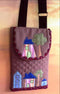 Quilted House Backpack Bag 6x10 7x12 and 8x12 - Sweet Pea