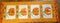 Pumpkin Quilt Block and Table Runner 5x7 6x10 8x12 9.5x14 - Sweet Pea
